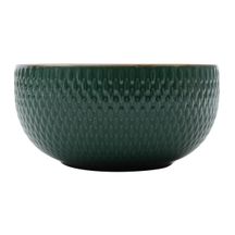Bowl Porcelana Drops Verde com Detalhe Metalizado - 700ml