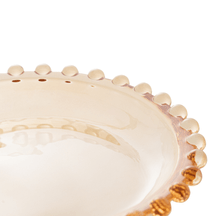 Travessa de Cristal Oval Pearl Âmbar - 30 cm