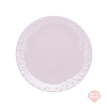 Prato de Sobremesa Porcelana Mia Quartzo Rosa - 21 cm