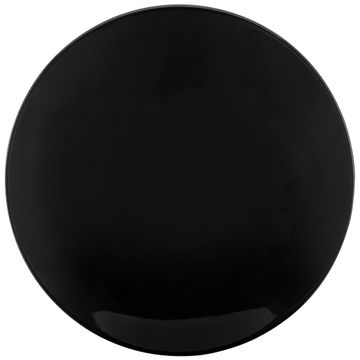 Prato Raso de Porcelana Preto Black - 28 cm