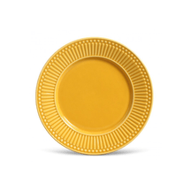 Prato de Sobremesa Cerâmica Roma Amarelo Mostarda - 20,5 cm