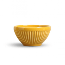 Bowl Cerâmica Plissé Amarelo Mostarda - 367 ml