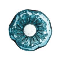 Vaso Murano Trouxinha de Vidro Italy Azul Verde Tiffany e Rose - 11 cm