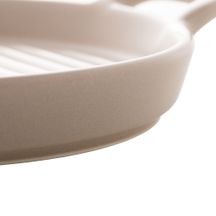 Mini Travessa Grill Redonda Porcelana Nordica Cinza Matt - 20 cm