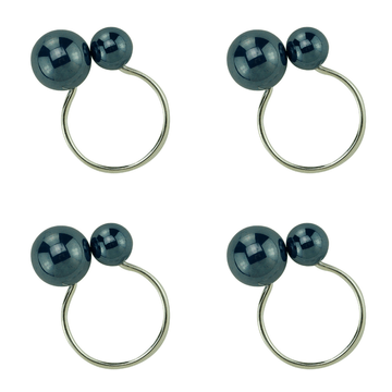 Conjunto 4 Anéis Porta Guardanapos Bolas Azul - 7cm
