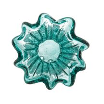 Vaso Murano Trouxinha de Vidro Italy Azul Verde Tiffany 17cm