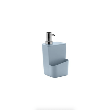 Dispenser Porta Detergente com Porta Esponja Trium Azul Glacial 650 Ml