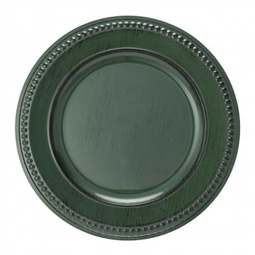 Sousplat Galles Dots Green Antique Verde 33cm