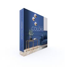 Caixa Livro How To Use Colors Azul 30cm