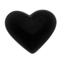 Bowl Coração Decorativo de Cerâmica Heart Preto 21cm