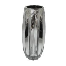 Vaso de Vidro Cromado 30 cm x 8 cm