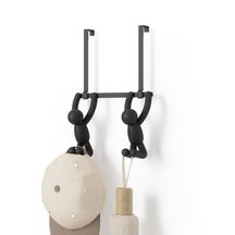 Suporte Cabideiro de Porta Buddy Preto