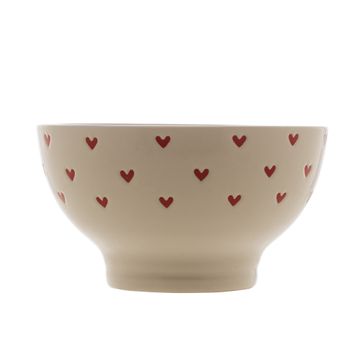 Bowl em Cerâmica Coração Branco 13cm