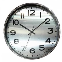 Relógio de Parede Cromado 30cm
