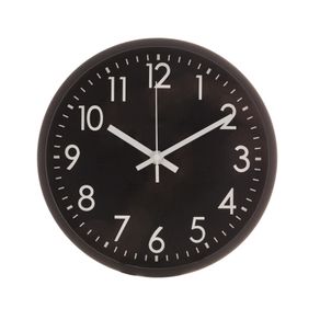 Relógio de Parede Basic Preto 30cm