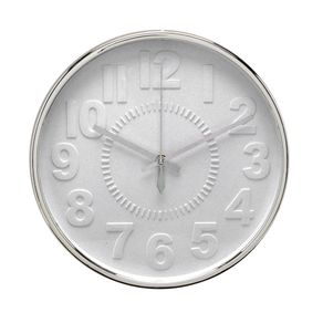Relógio de Parede Branco 30cm x 4cm
