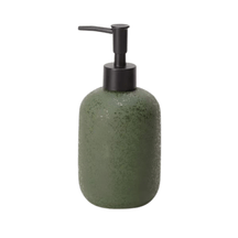 Dispenser Porta Sabonete Liquido de Cerâmica Verde