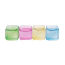 Jogo 12 Cubos de Gelo Reutilizáveis Coloridos 2,5cm