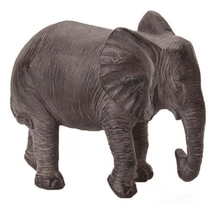 Escultura Elefante em Poliresina Preto 17cm