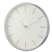 Relógio de Parede Minim de Metal 30cm Cromado Design Moderno