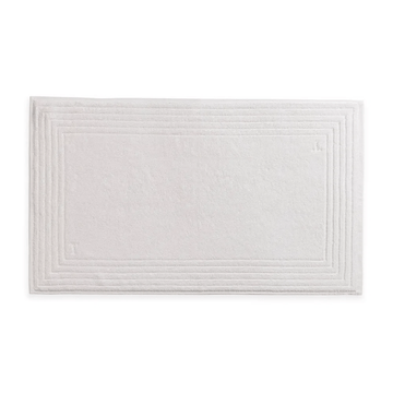 Toalha para Piso Tapete Banheiro Linee Branco 80cm x 48cm Trussardi