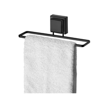 Kit de Banheiro Fixação Ventosa Preto Fosco 3 Peças