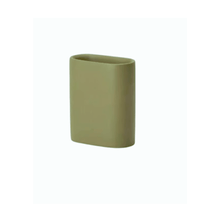 Copo Porta Escova Cimento Verde Militar 11cm
