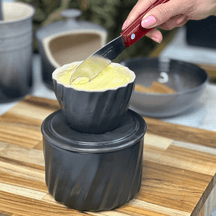 Manteigueira Francesa Twist em Cerâmica Chumbo 250g