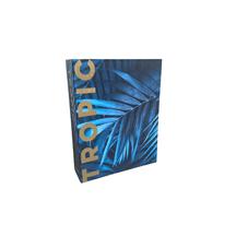 Caixa Livro Tropic Azul 26cm
