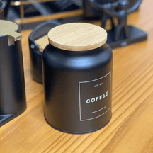 Pote Hermético para Café Sense Preto 1,5 Litros