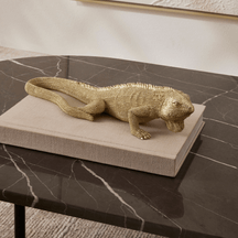 Escultura Iguana em Poliresina 32cm